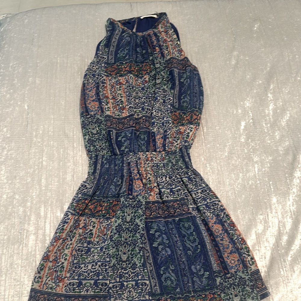 Ramy Brook Printed Patchwork Paris Mini Dress - image 3